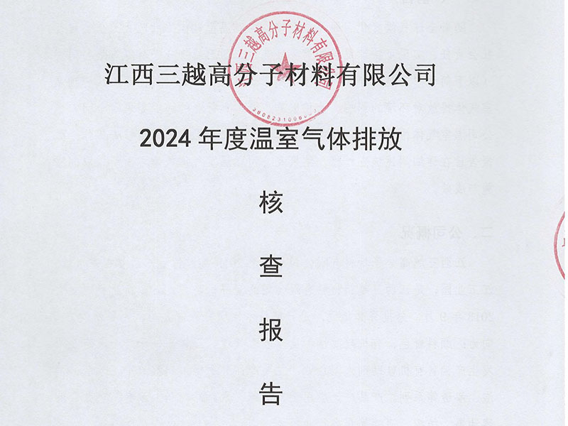 2024年度温室气体排放核查报告
